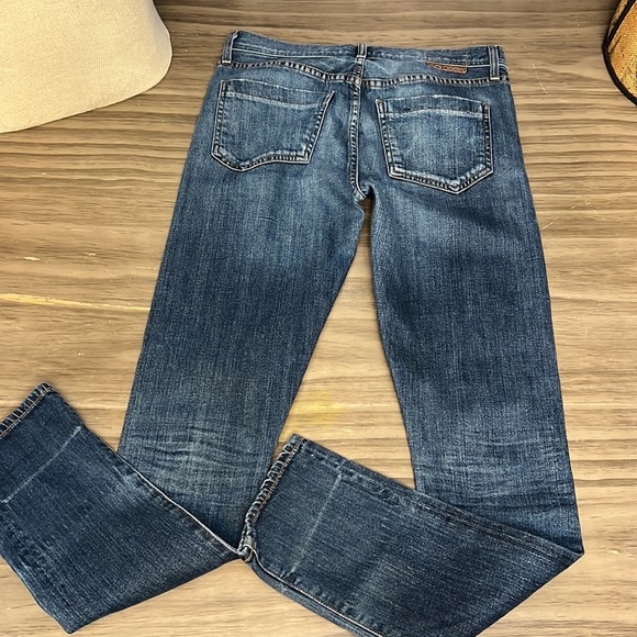 GOLDSIGN DENIM JENNY DISTRESSED JEANS SIZE 27 - Picture 2 of 16